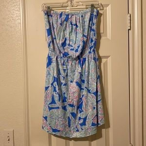 lilly pulitzer strapless dress